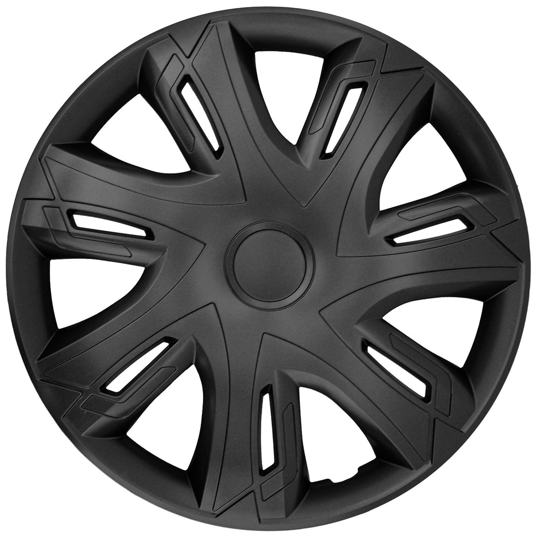 NRM N-PowerCopricerchi 15" nero opaco Set completo da 4 pezzi