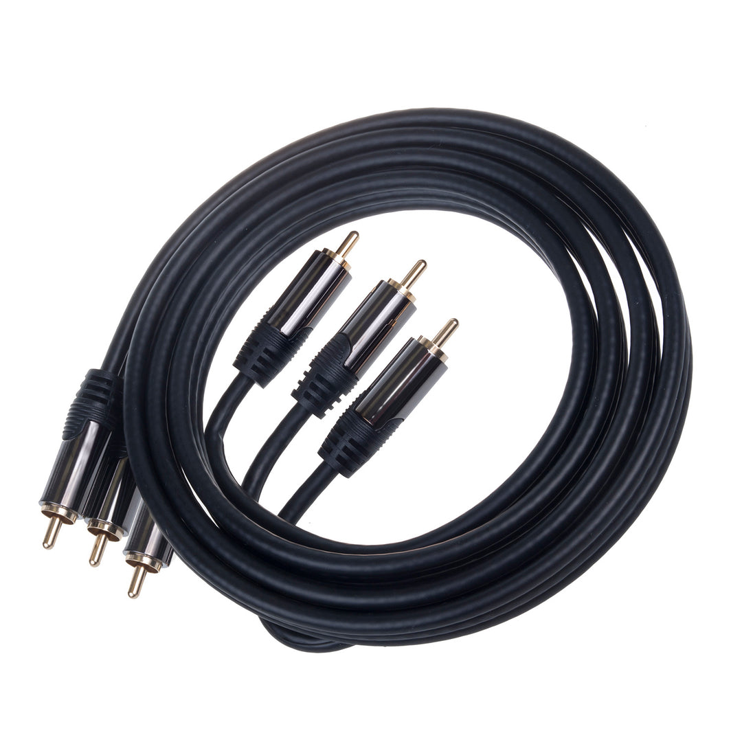 CINCH 3x RCA - 3x RCA 1,5 m Cavo AB-COM HQ di alta qualità