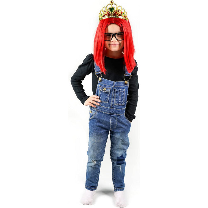 Influ Heroes Miss Aga kit di vestizione parrucca, corona, occhiali