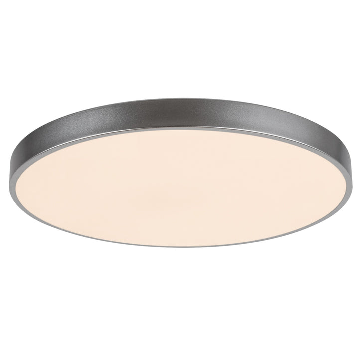 Lampada da soffitto Tesia, ind. Ceil.LED 60W, argento,Diametri 60cm - plafoniera da soffitto