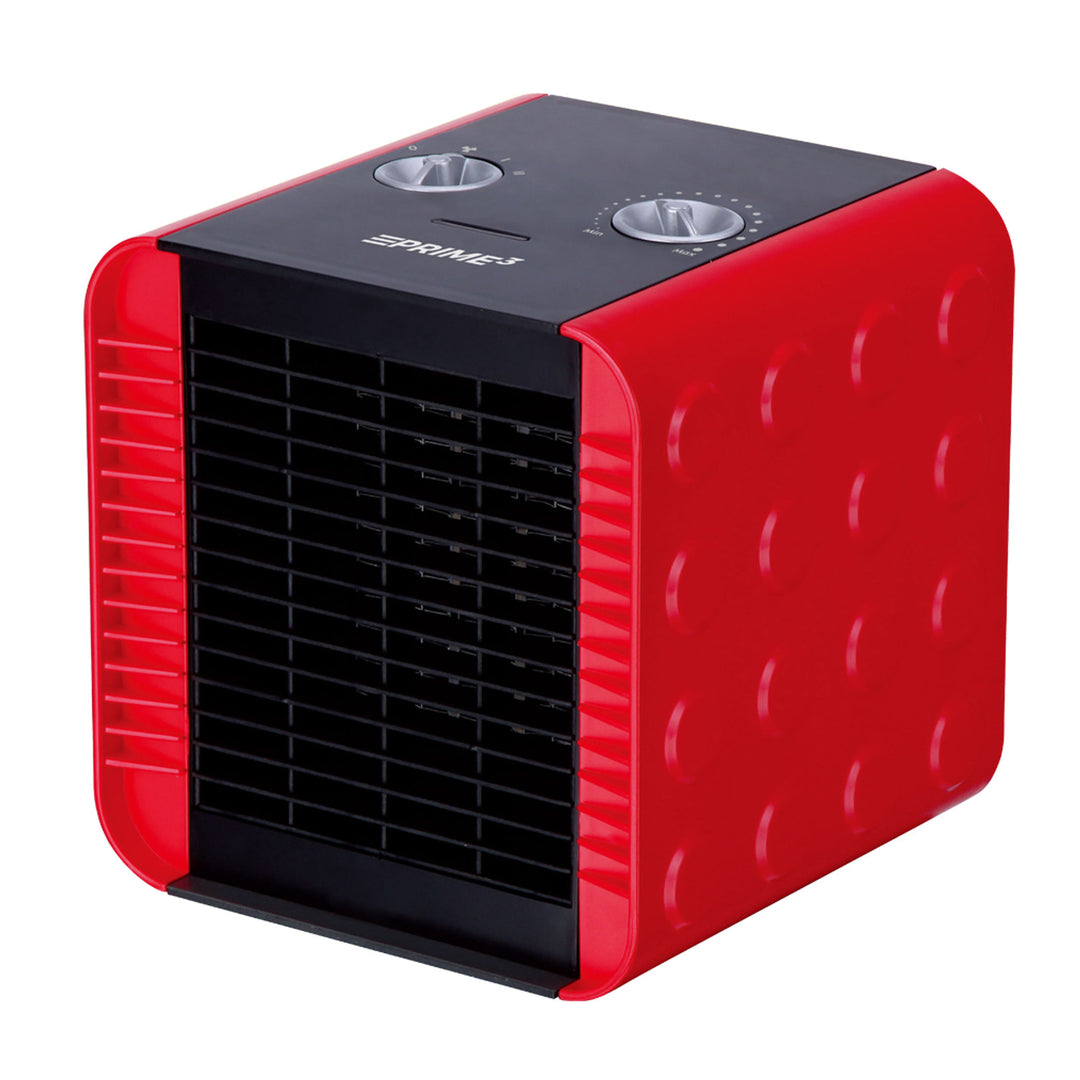 Termoventilatore Prime3 PTC SFH81RD, 750W/1500W, rosso/nero