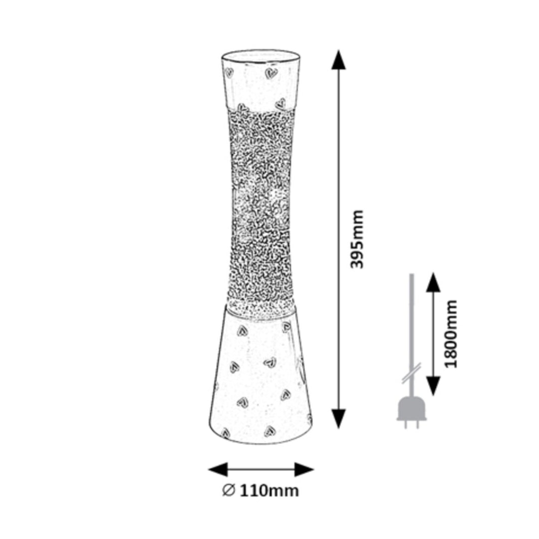 Lavalamp Minka Gy6.35 20W, 39,5 cm, rosa - lampada decorativa