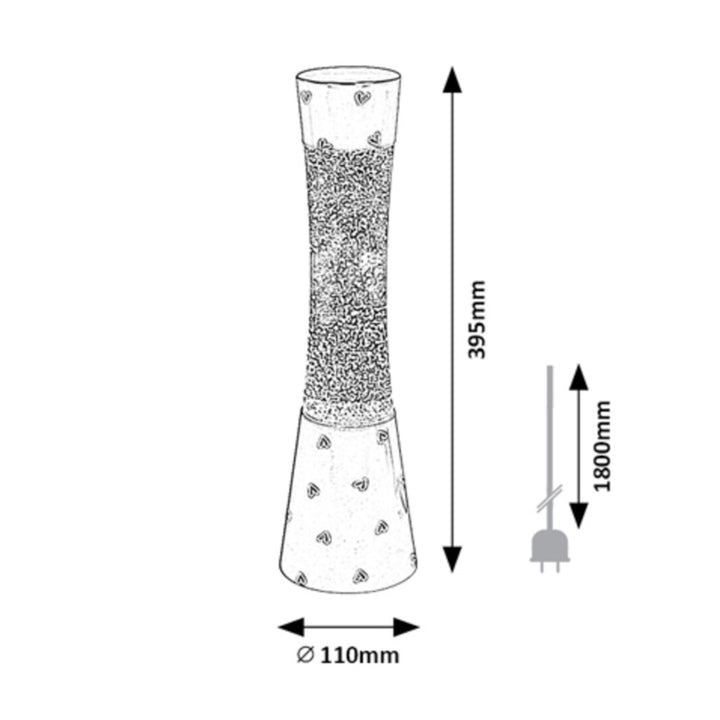 Lavalamp Minka Gy6.35 20W, 39,5 cm, rosa - lampada decorativa