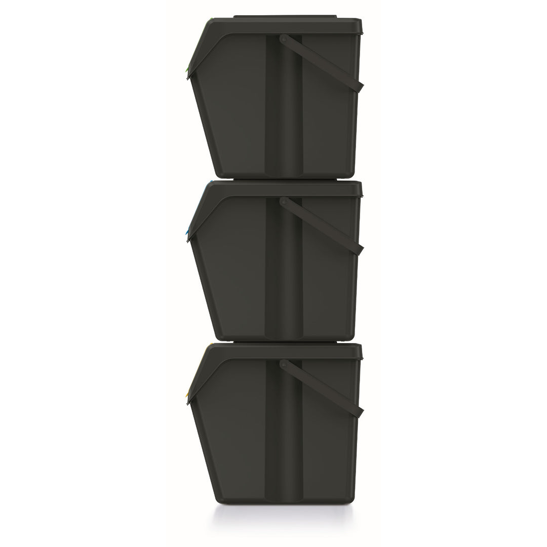 Keden SORTI BOX 3x25l cestino per rifiuti - nero riciclaggio