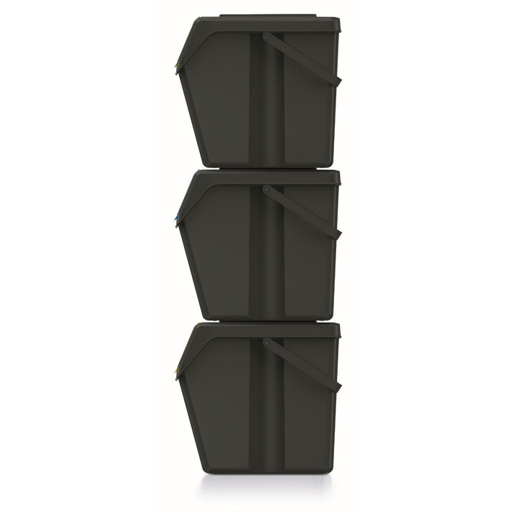 Keden SORTI BOX 3x25l cestino per rifiuti - nero riciclaggio
