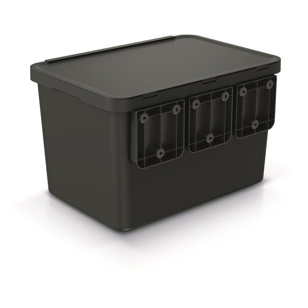 Keden SYSTEMA - Cestino per rifiuti 2x10 + 23l - nero riciclaggio