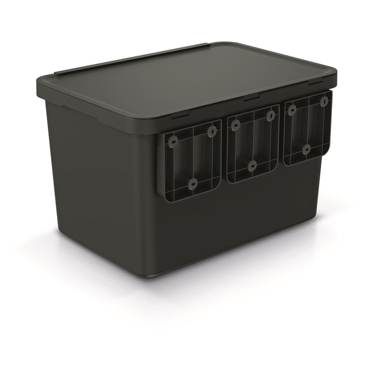 Keden SYSTEMA - Cestino per rifiuti 2x10 + 23l - nero riciclaggio