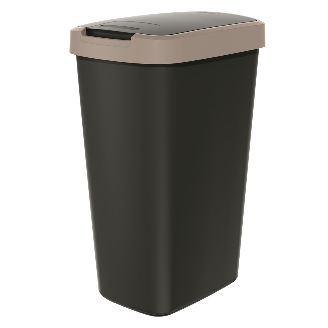 Keden COMPACTA Q Cestino per rifiuti con sportello - marrone chiaro 45l
