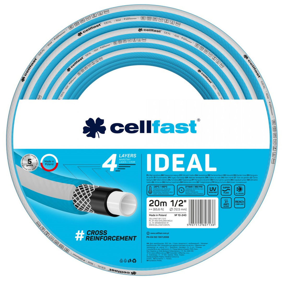 Tubo da giardino CELLFAST IDEAL 10-240 1/2" 20m 4 strati