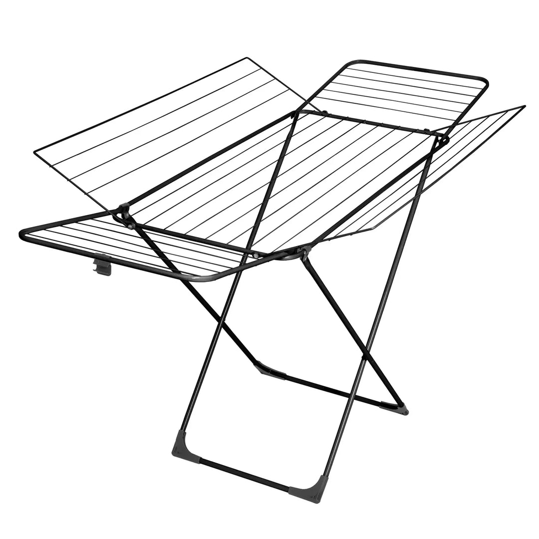 VELKEA Stendibiancheria H300 183 x 99 x 96 cm colore nero Due ali estensibili