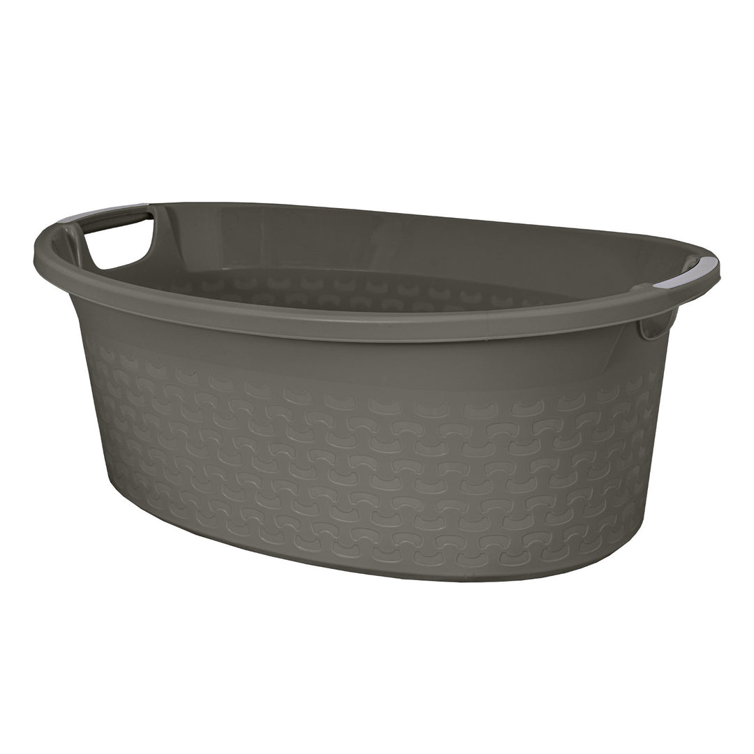 BranQ Cotton 60l, Cesto ovale per il bucato colore melange scuro