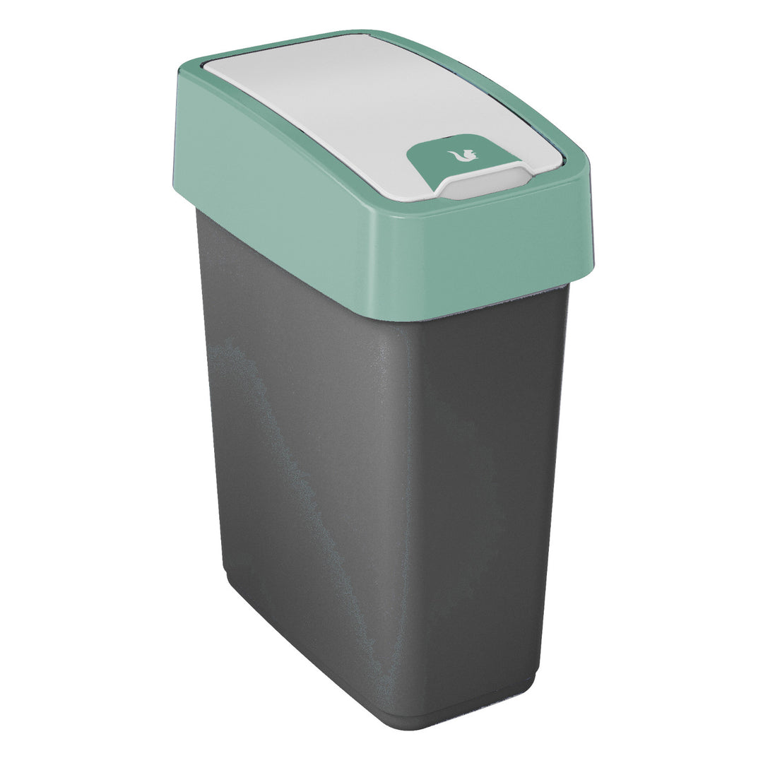 Cestino con coperchio a pressione 10l Keeeper Magne - colore del coperchio verde