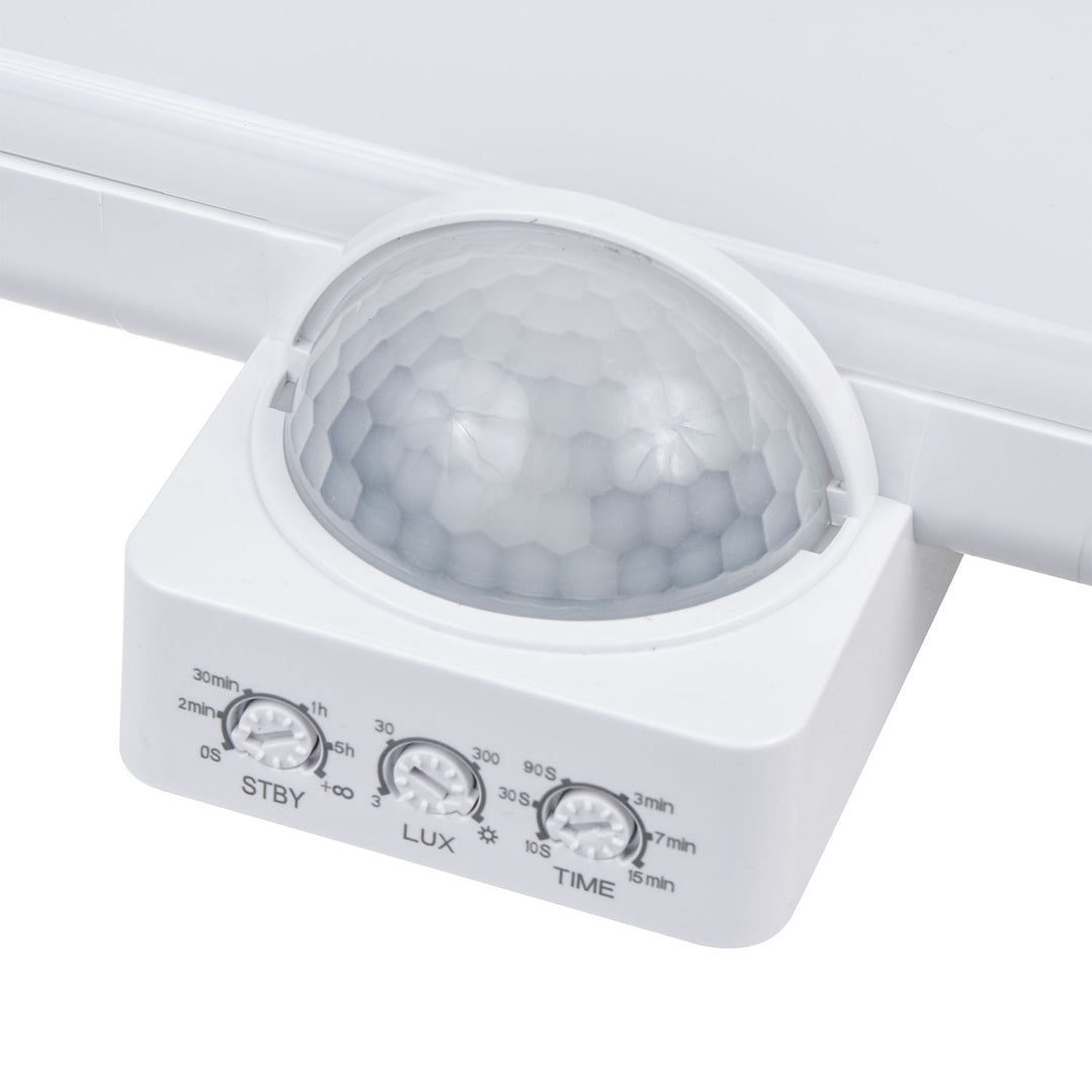 Lampada LED Maclean, numero civico, sensore crepuscolare e di movimento, dimmerabile, 20W, IP65, colore neutro (4000K), 1600lm, MCE466 W