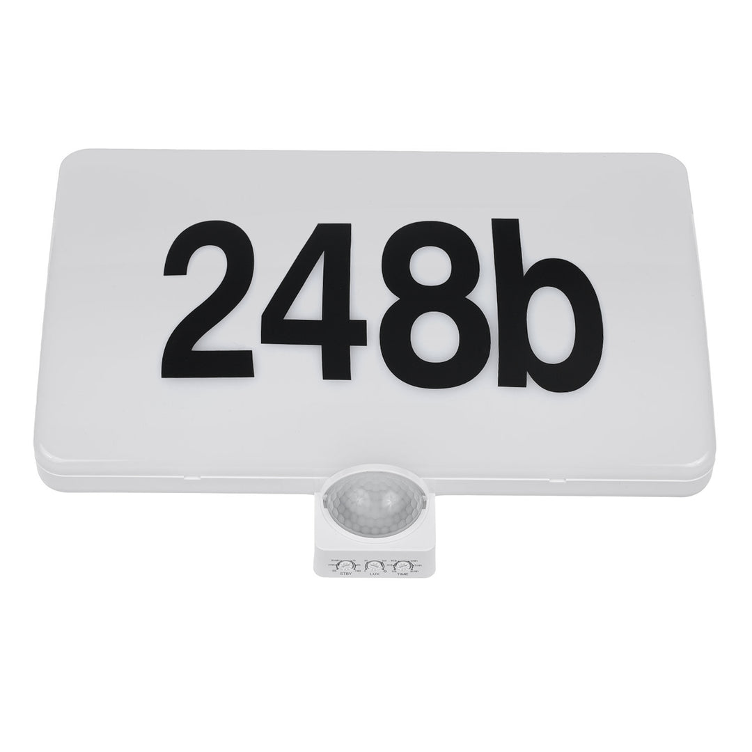 Lampada LED Maclean, numero civico, sensore crepuscolare e di movimento, dimmerabile, 20W, IP65, colore neutro (4000K), 1600lm, MCE466 W