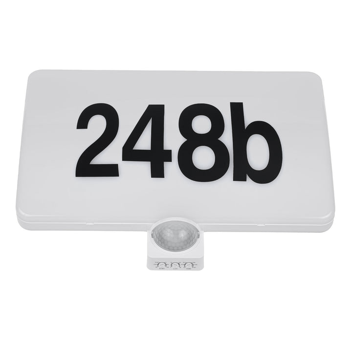 Lampada LED Maclean, numero civico, sensore crepuscolare e di movimento, dimmerabile, 20W, IP65, colore neutro (4000K), 1600lm, MCE466 W