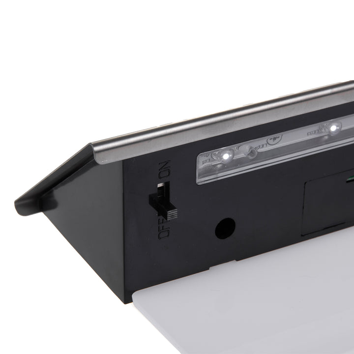 Lampada solare a LED con numero civico Maclean, IP44, 1W, 60lm, 6000K, batteria ricaricabile da 600 mAh, 2,5V DC 70mA, MCE423