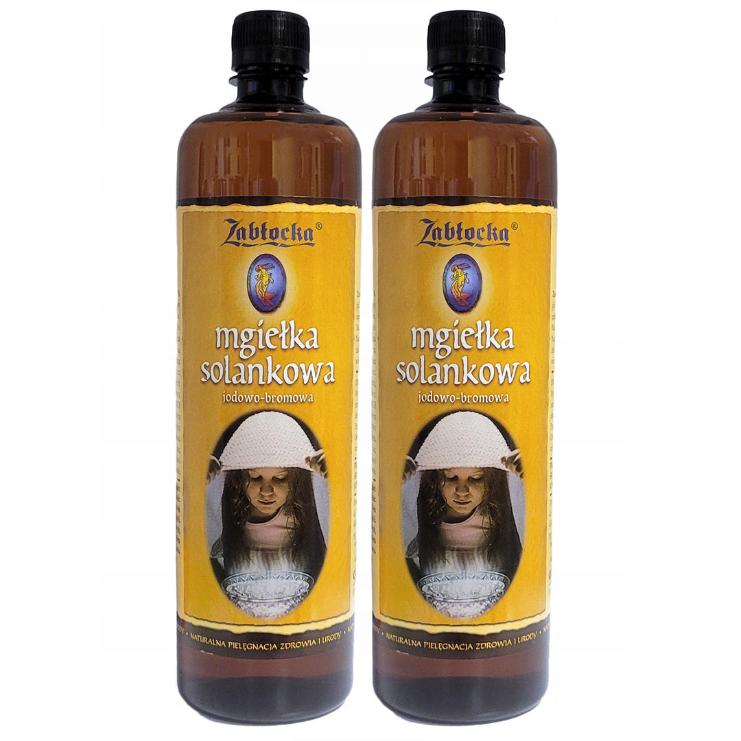 2x Nebbia salina Zablocka 950ml per inalazione in inalatore
