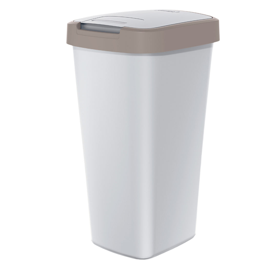 KEDEN COMPACTA Q Cestino per rifiuti da 25 litri NSAB25-WG5C - grigio cenere con telaio marrone