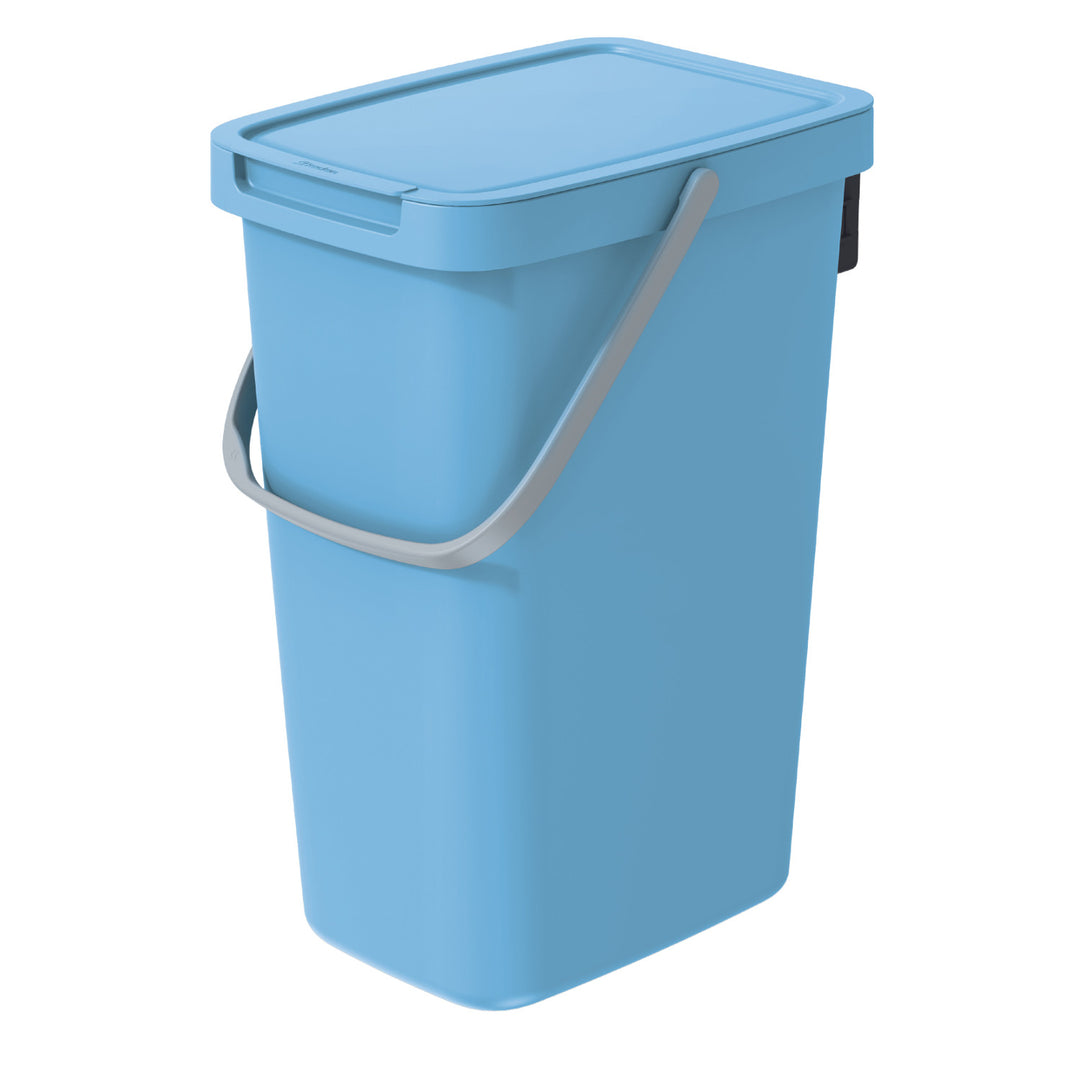 Keden Systema Q Bidone per la raccolta differenziata 12l, colore azzurro