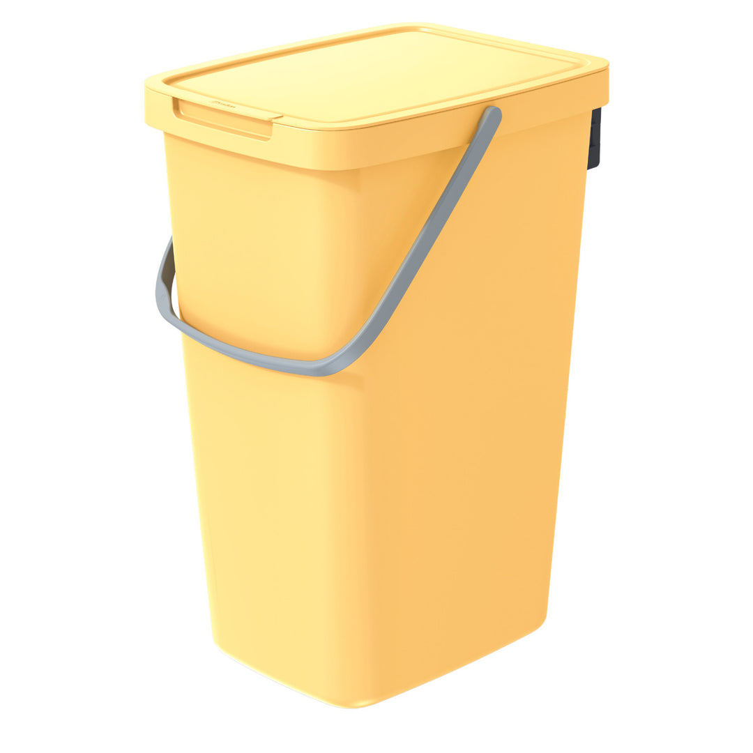 Keden Systema Q Bidone per la raccolta differenziata 20l, giallo chiaro