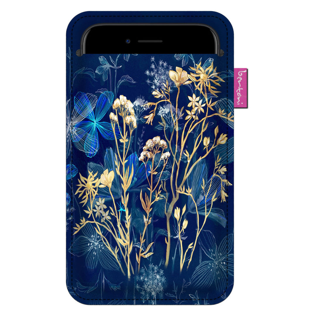 Custodia per smartphone Bertoni, Case in feltro ecologico, 105x195 mm, motivo Midnight, EE0030