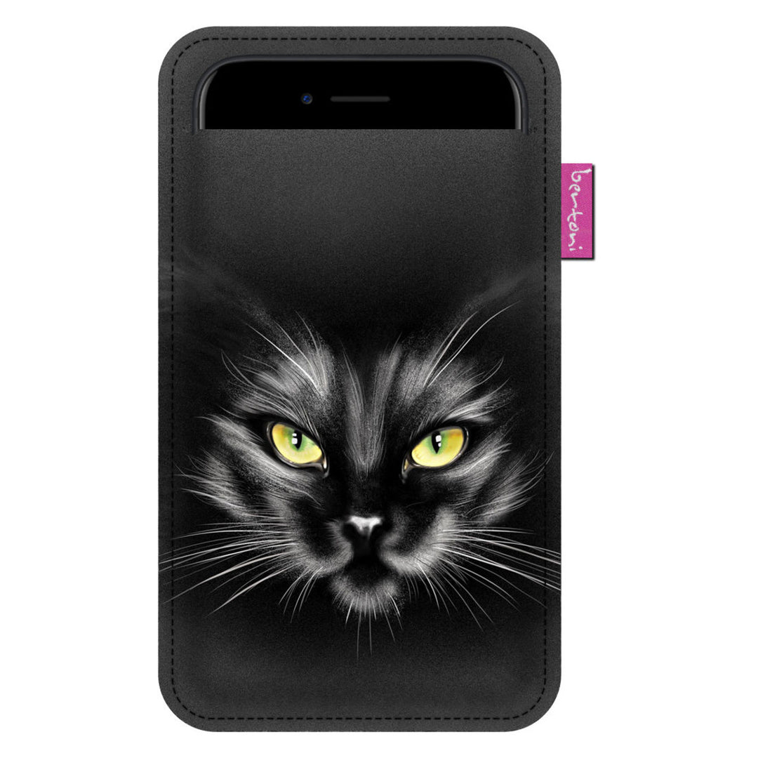 Custodia per smartphone Bertoni, Case in feltro ecologico, 105x195 mm, motivo Nero, EE0033