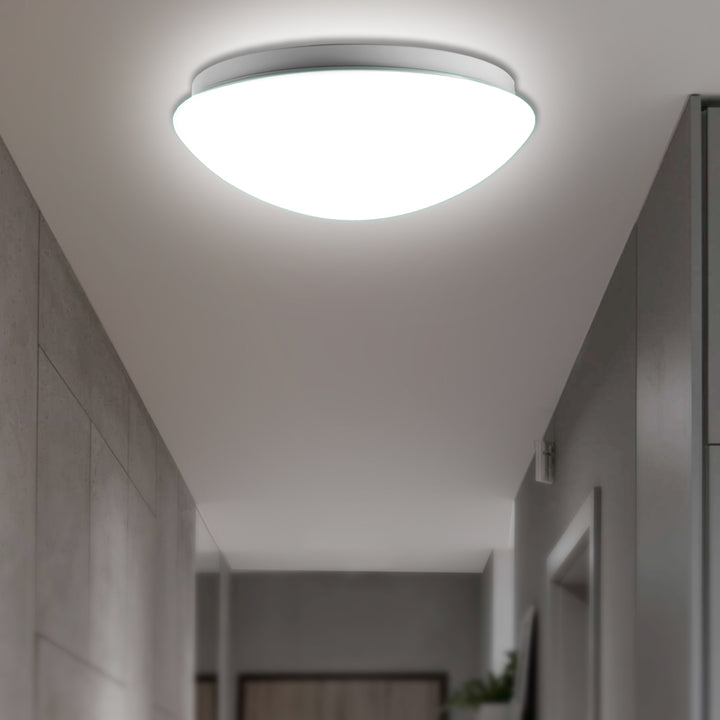 Lampada da soffitto Maclean 1xE27, sensore a microonde, paralume in PMMA, carico massimo 25W, IP20, MCE309