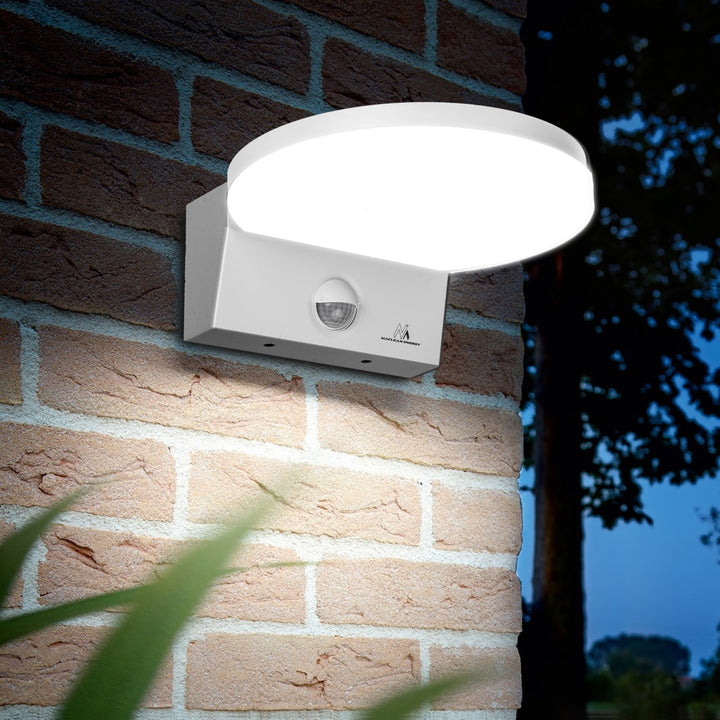 Lampada LED con sensore di movimento PIR, e sensore crepuscolare bianco, 15W, IP65, 1560lm, bianco neutro (4000K) MCE344 W
