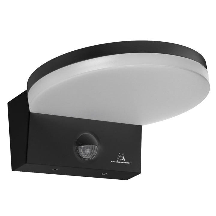 Lampada LED Maclean con sensore creouscolare, sensore di movimento PIR, nero, 15W, IP65, 1560lm, bianco neutro (4000K) MCE344 B