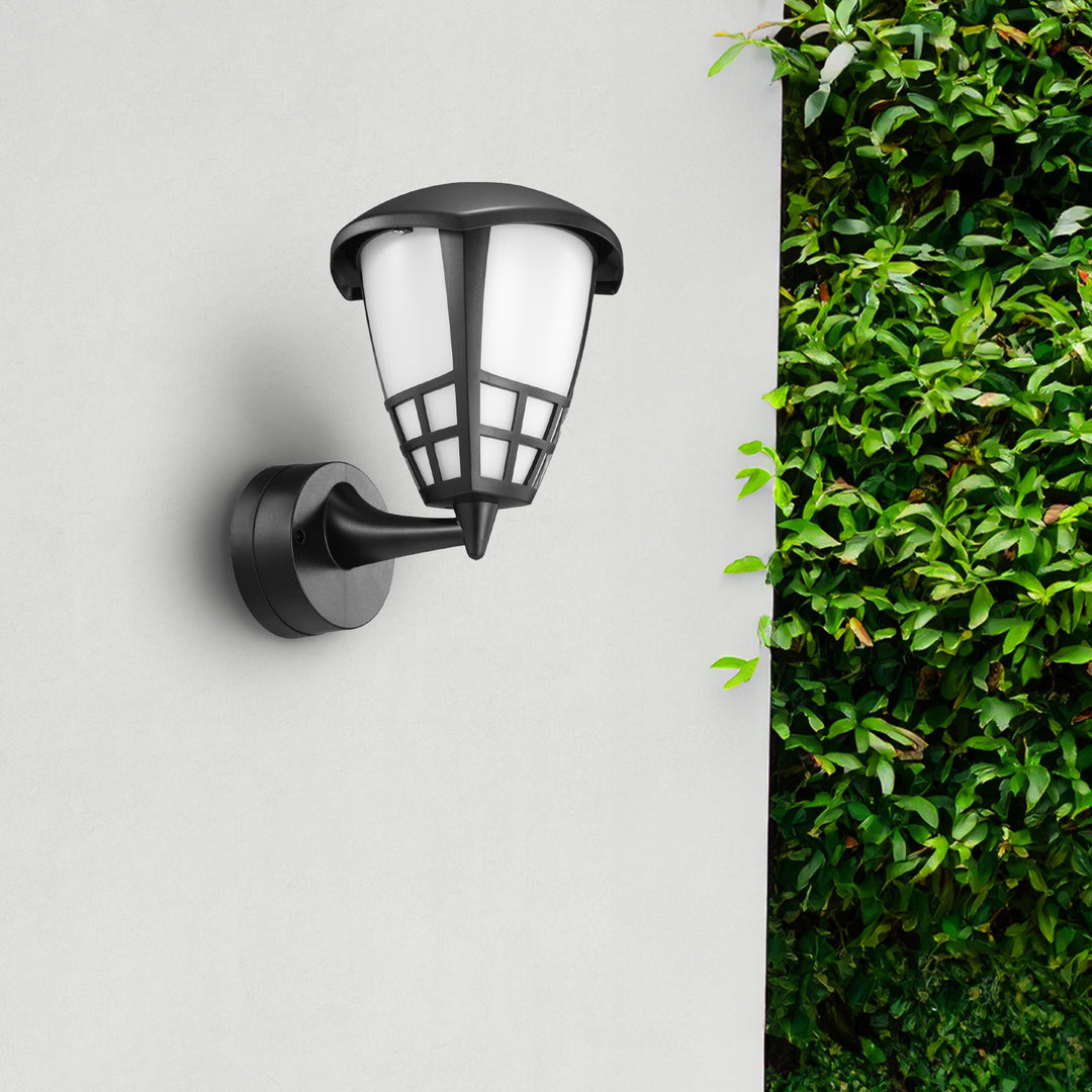 Lampada da parete per esterni 1xE27 Maclean MCE519 B nero IP65 max 60W