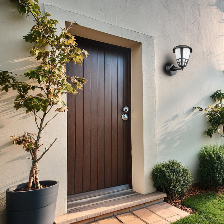 Lampada da parete per esterni 1xE27 Maclean MCE519 B nero IP65 max 60W