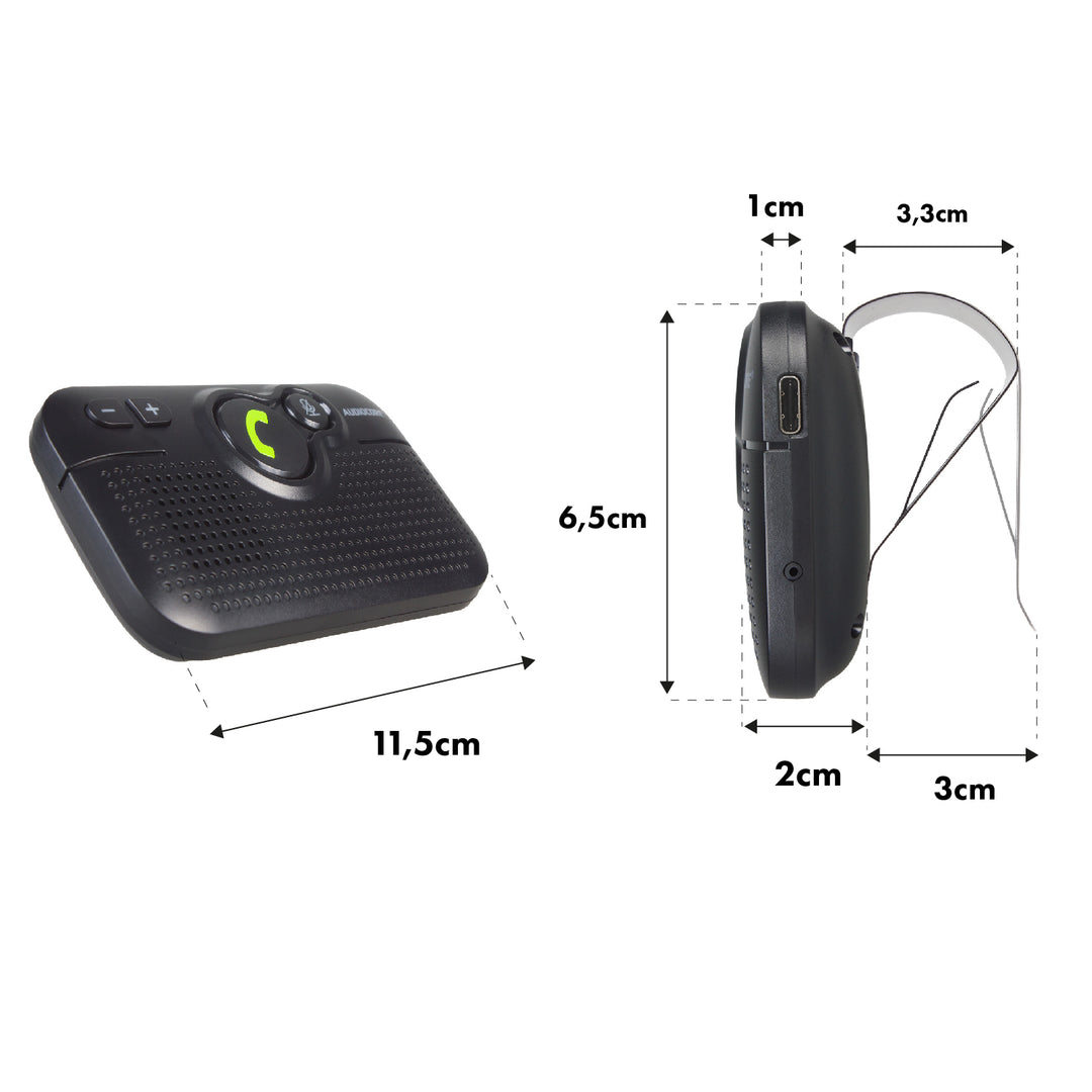 Il kit vivavoce Audiocore AC475 bluetooth 5.0 supporta Google e Siri