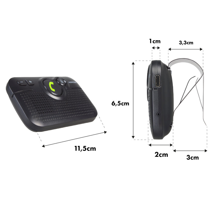 Il kit vivavoce Audiocore AC475 bluetooth 5.0 supporta Google e Siri