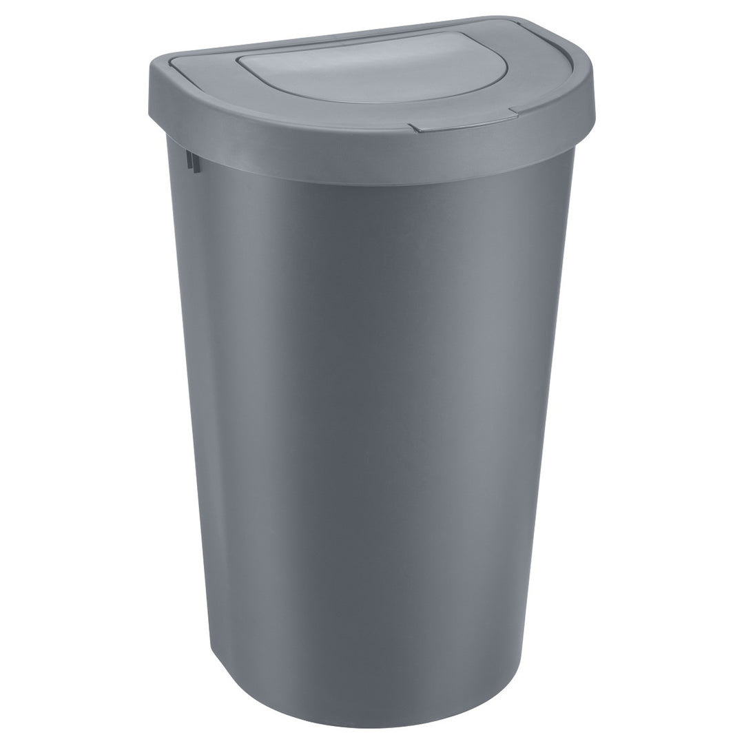 Cestino Plast Team, coperchio incernierato, grigio, 45 l, Seattle Swing