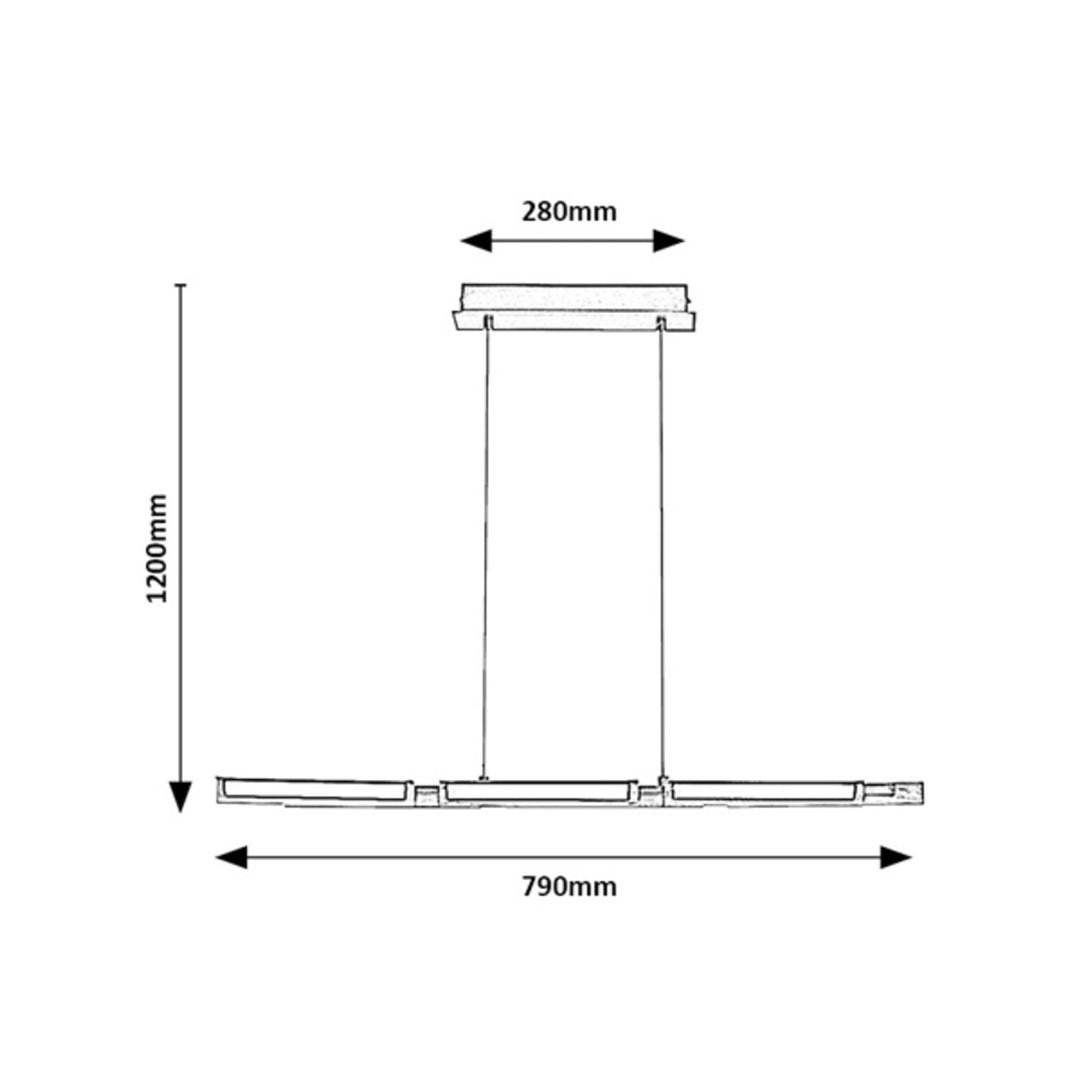 Lampada Rabalux, soffitto, sospensione, 30W, bianco caldo, Remiel