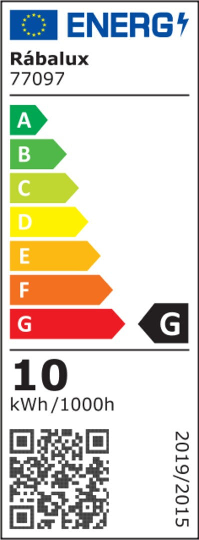 Lampada Rabalux, da esterno, a parete, LED 10W, IP44, nero, Gimone