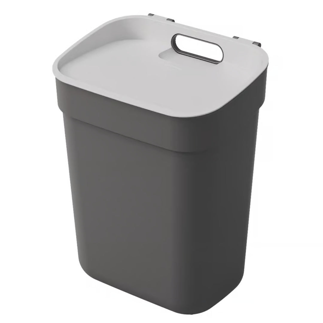 Cestino Curver, per il riciclaggio, 10 litri, grigio scuro, pronto per la raccolta