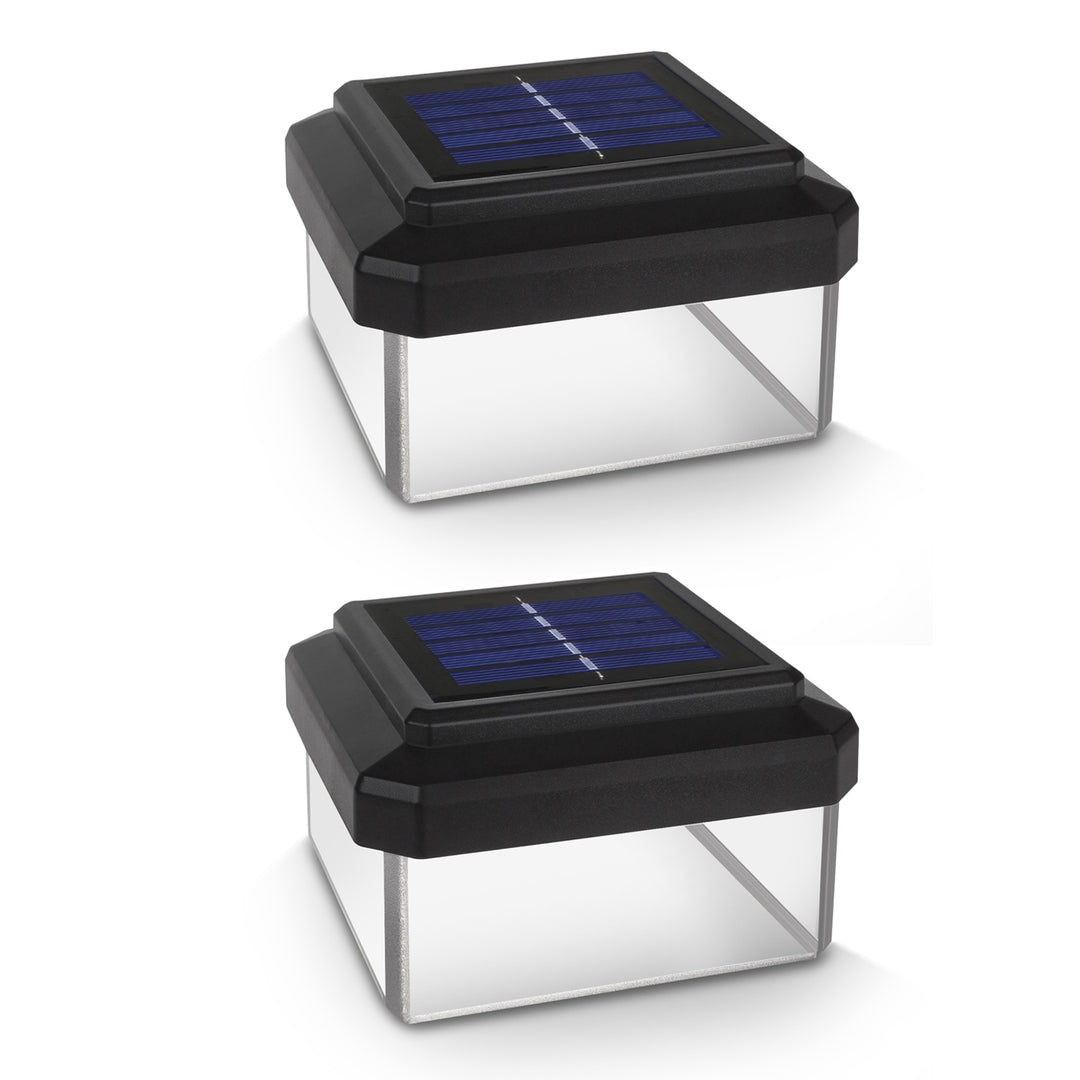 2x GreenBlue luce solare a LED, 100x100mm, copertura per palo, GB128
