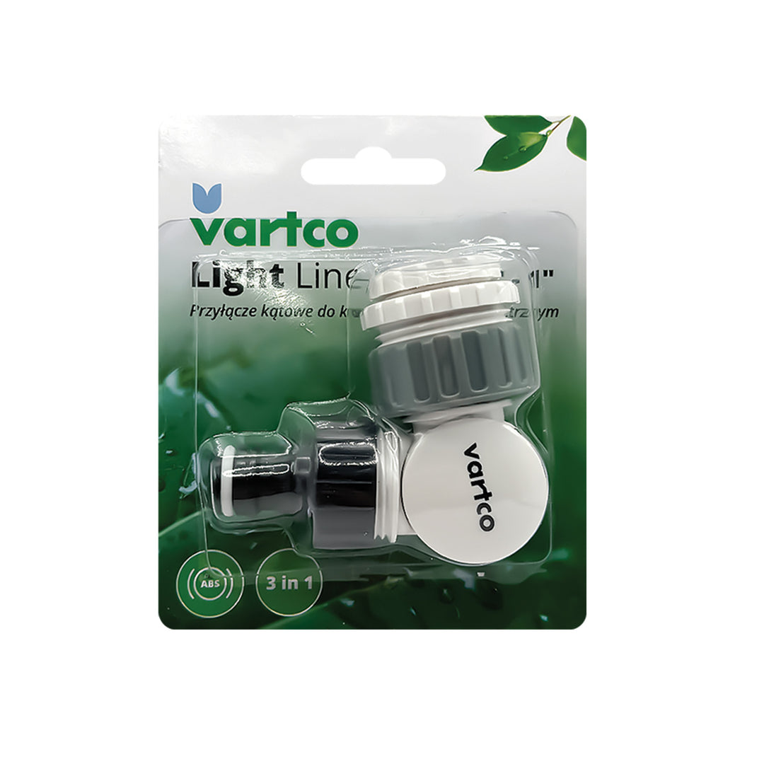 Raccordo Agaplast, angolato, per rubinetto con filettatura femmina, 1/2"-3/4"-1", LL01-023