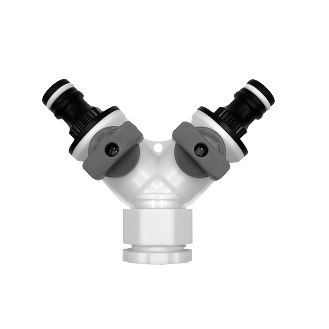 Collettore Agaplast, doppio, per rubinetto, LL01-025