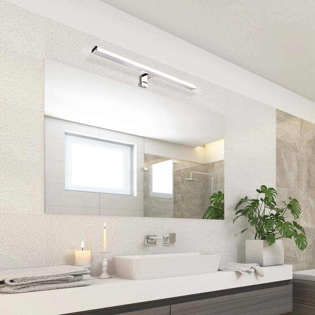 Lampada da bagno Rabalux, 12W LED, IP44, design cromato, Levon