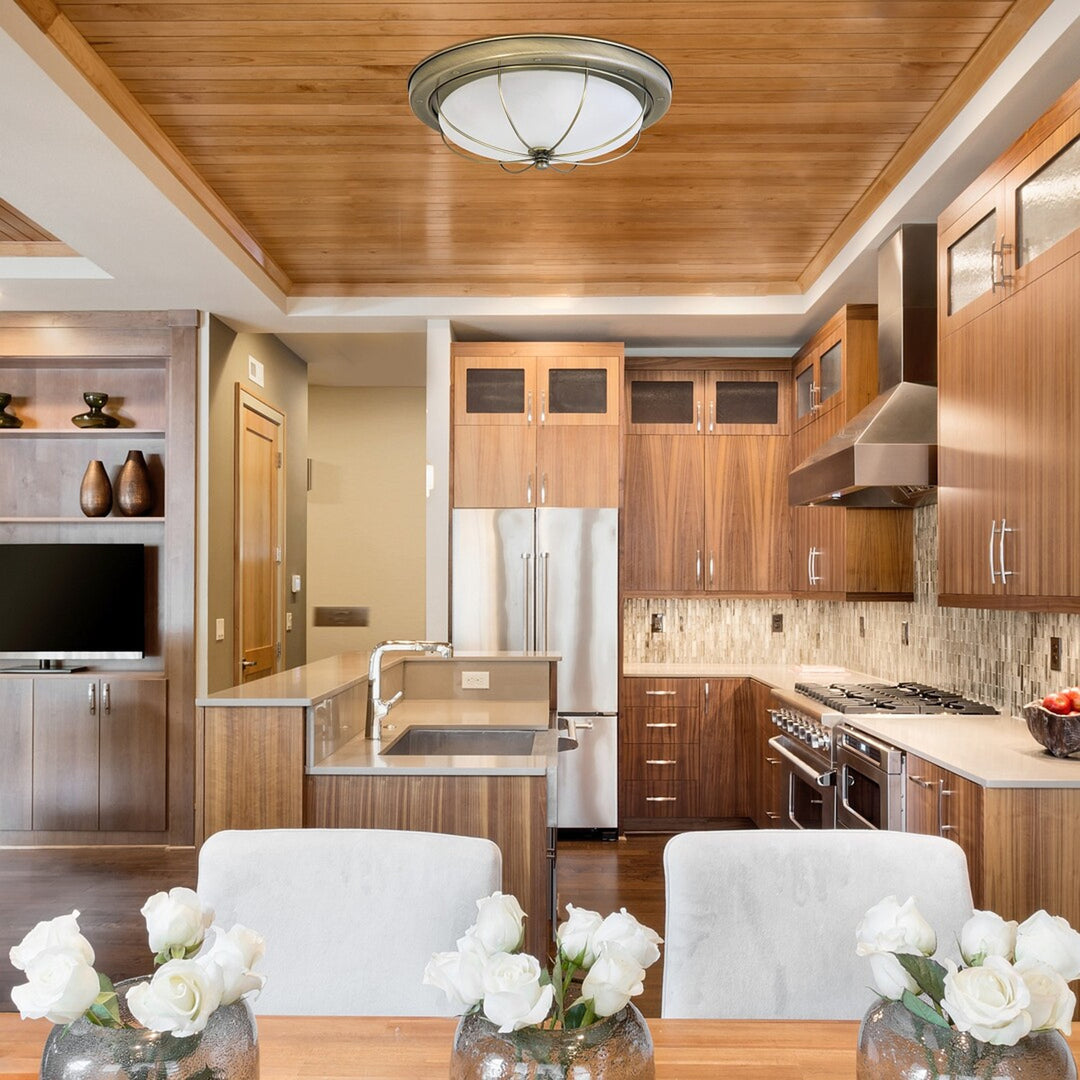 Lampada da soffitto Rabalux, 2xE27, marrone, diametro 36 cm, Sudan