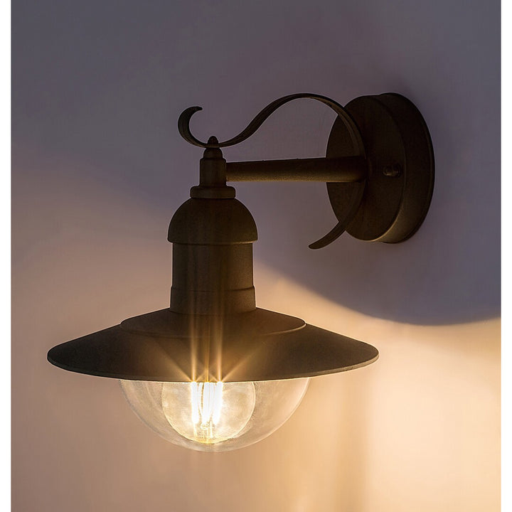 Lampada da parete Rabalux, per esterni, IP44, E27, max 60W, verde, Oslo