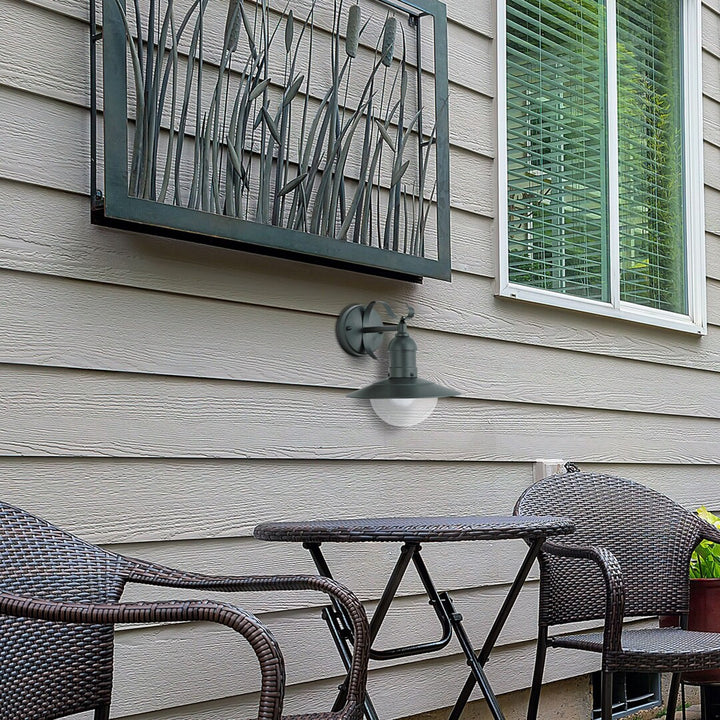 Lampada da parete Rabalux, per esterni, IP44, E27, max 60W, verde, Oslo