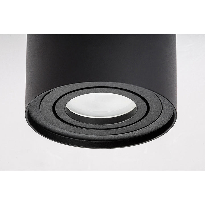 Lampada da soffitto Rabalux, montaggio a superficie, GU10, IP20, nero, Kobald