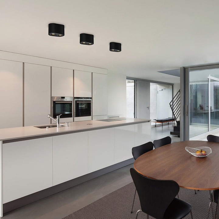 Lampada da soffitto Rabalux, 2x attacco GU10, max 42W, nero, Kobald