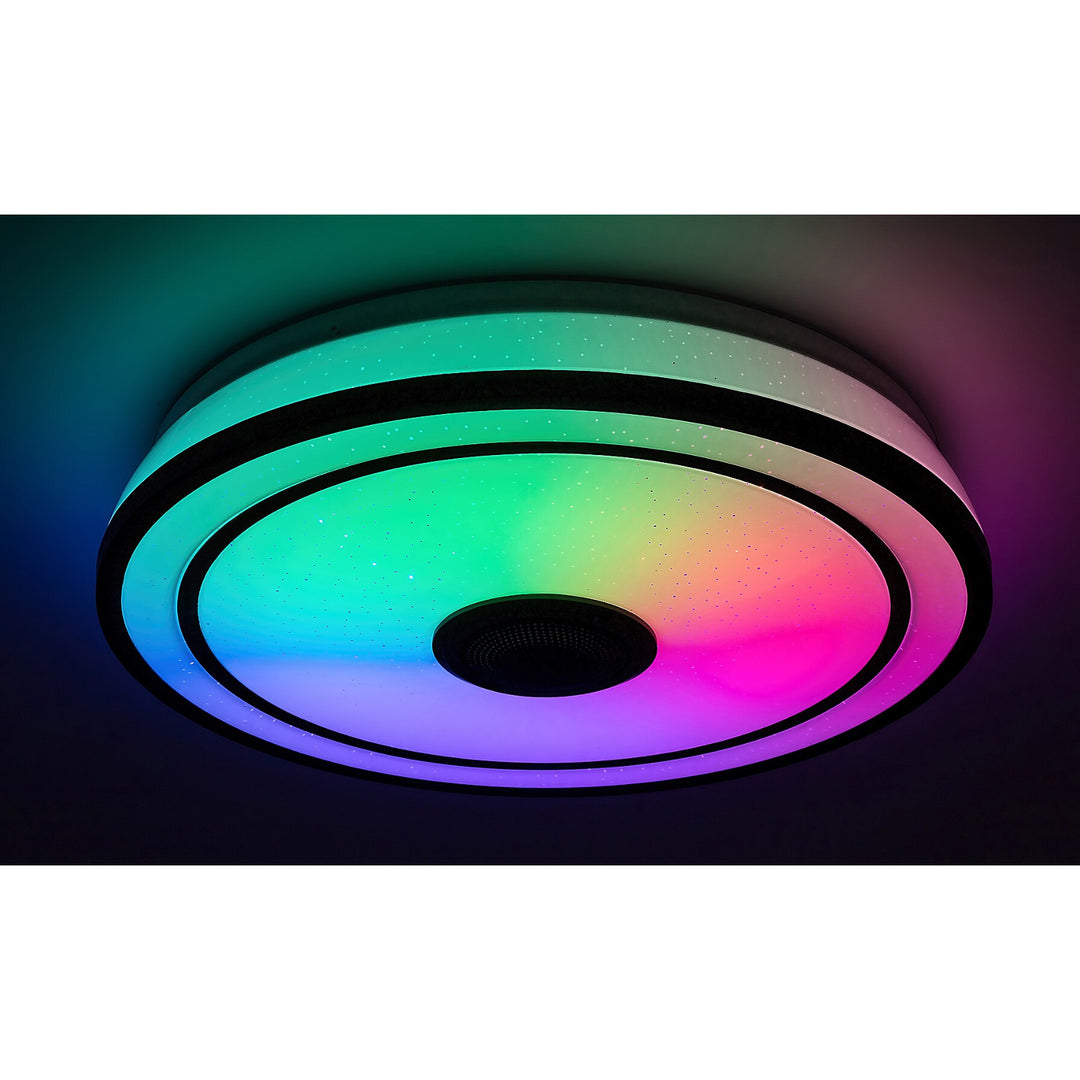 Lampada da soffitto Rabalux, LED 24W, RGB, Bluetooth, timer, Nikolaus