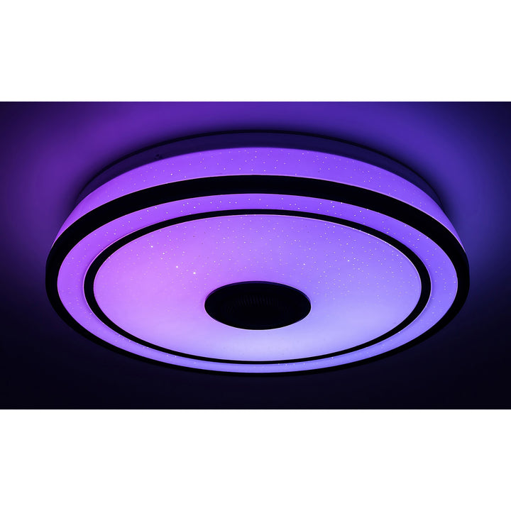 Lampada da soffitto Rabalux, LED 24W, RGB, Bluetooth, timer, Nikolaus