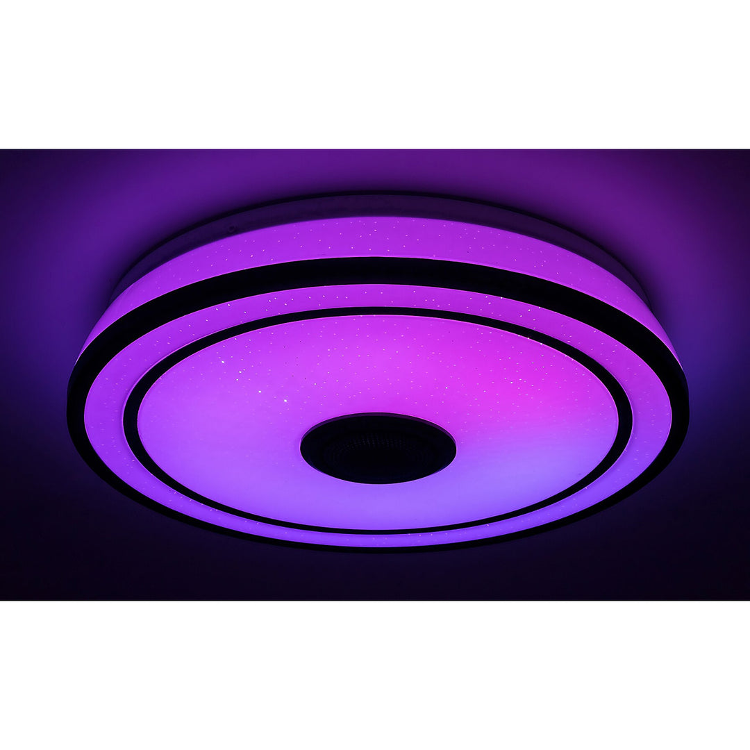 Lampada da soffitto Rabalux, LED 24W, RGB, Bluetooth, timer, Nikolaus