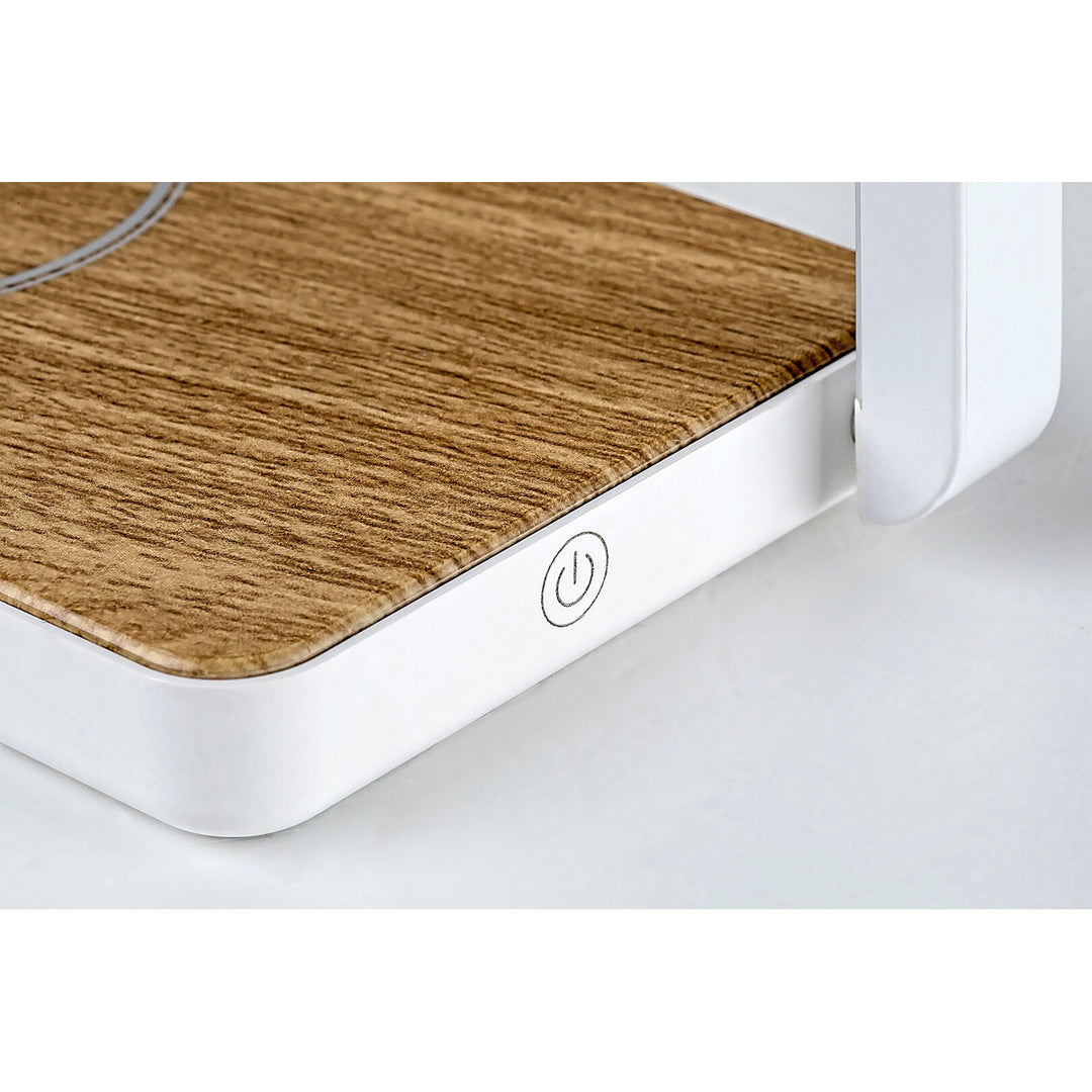 Lampada da tavolo Rabalux, 4W LED, caricatore induttivo QI, Buldus